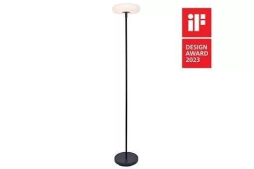 Lutec POPS napelemes lámpatest, matt fekete, 480 lm, 5,1 W, IP 54