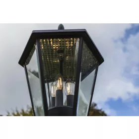   Lutec LONDON napelemes lámpatest, antik barna, 300 lm, 6 W, IP 44