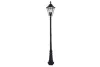 Lutec LONDON napelemes lámpatest, antik barna, 300 lm, 6 W, IP 44