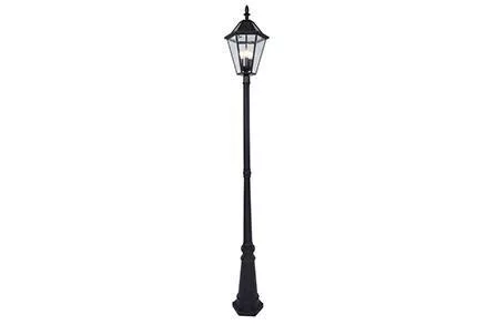 Lutec LONDON napelemes lámpatest, antik barna, 300 lm, 6 W, IP 44
