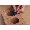 Milwaukee INKZALL Jelölő filc készlet, Vékony tartós hegyű, Kék, piros, zöld, fekete