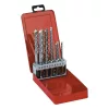 Milwaukee M2 SDS-Plus 2 élű fúrószár klt 10 részes: 2db 6x110 m, 2db 6, 2db 8-10-12-14x160mm