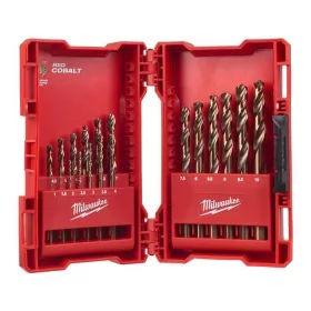   Milwaukee Red Cobalt –  HSS-G Co fémfúró – DIN 338 Készlet (19 darab)