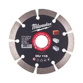Milwaukee Gyémánt vágótárcsa DU 115 x 22,2 mm