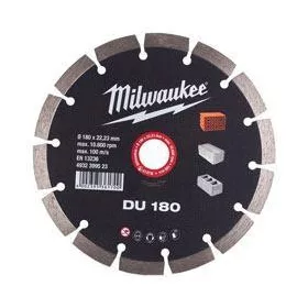 Milwaukee Gyémánt vágótárcsa DU 180 x 22,2 mm