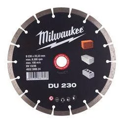 Milwaukee Gyémánt vágótárcsa DU 230 x 22,2 mm