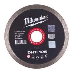 Milwaukee Gyémánt vágótárcsa folyamatos vágóéllel DHTi 125 x 22,2 mm