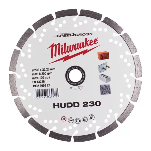 Milwaukee Gyémánt vágótárcsa HUDD 230 mm
