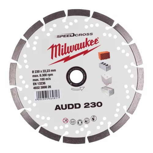 Milwaukee Gyémánt vágótárcsa AUDD 230 mm