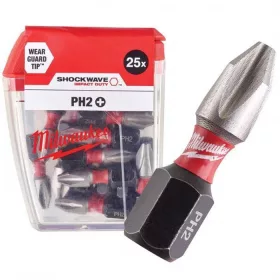 Milwaukee Shockwave bit CD PH2 25mm-25db