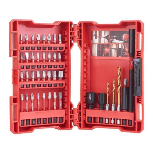 Milwaukee 40 darabos Shockwave fúrócsavarozó készlet  1 db (Rendelési egység 6 db)