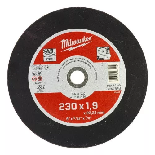 Milwaukee Vágókorong fémhez WSCS41/ 230 x 1,9 mm - 1 db