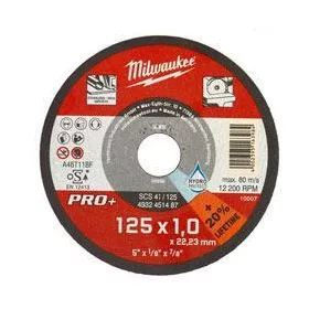 Milwaukee Vágókorong fémhez 125X1 Egyenes SC41 PRO+ /1 db