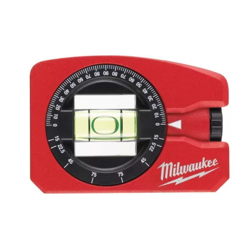 Milwaukee Zseb Vízmérték szögmérővel, mágneses, 8 cm