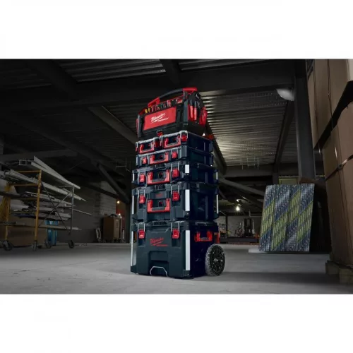 Milwaukee PACKOUT Tároló Láda 1  (Kerekes, 560 x 410 x 480) 1 db