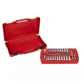   Milwaukee 1/4" Racsnis dugókulcs készlet metrikus és colos méret (50 részes)