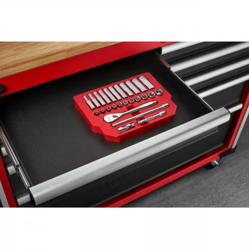 Milwaukee 3/8" Racsnis dugókulcs készlet metrikus méret (32 részes)