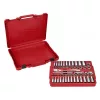 Milwaukee 3/8" Racsnis dugókulcs készlet metrikus és colos méret (56 részes)