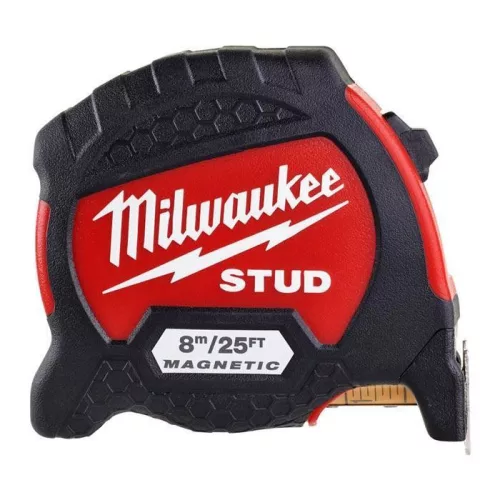 Milwaukee STUD Mágneses Mérőszalag 8 m / 26 láb / 33 mm