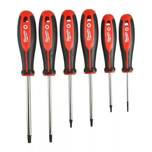 Milwaukee Csavarhúzó 3 oldalú markolattal TORX 6 részes készlet - 1 db