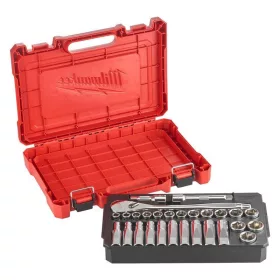   Milwaukee 1/2" Racsnis dugókulcs készlet metrikus méret (28 részes) - 1db