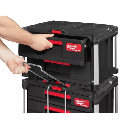 Milwaukee PACKOUT Tároló Láda 2 fiókos - 1db