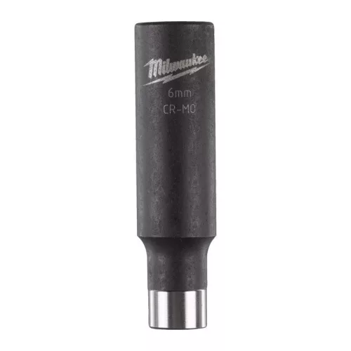 Milwaukee 1/4" Dugókulcsbetét hatlapú, gépi,  hosszú 6 mm - 1 db