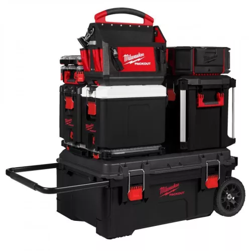Milwaukee PACKOUT Gurulós szerszámosláda - 1 db