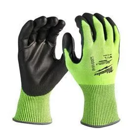   Milwaukee Hi-Vis Vágásbiztos védőkesztyű - 4/D  - M/8 - 1 pár