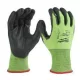 Milwaukee Hi-Vis Vágásbiztos védőkesztyű - 5/E  - S/7 - 1 pár