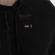 Milwaukee M12HHBL4-0(XL) Fűthető kapucnis pulóver Fekete - 1 db
