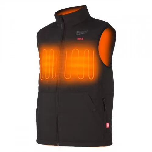 Milwaukee M12HPVBL2-0(XL) Fűthető mellény Hibrid Pufi Fekete - 1 db