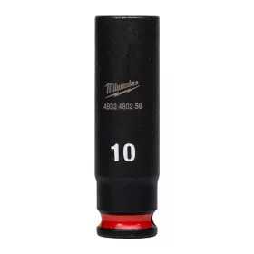   Milwaukee 1/4" Gépi Dugókulcs 6 lapú, hosszú 10 mm - 1 db
