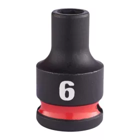  Milwaukee 3/8" Gépi Dugókulcs 6 lapú, rövid 6 mm - 1 db