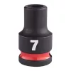 Milwaukee 3/8" Gépi Dugókulcs 6 lapú, rövid 7 mm - 1 db