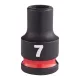 Milwaukee 3/8" Gépi Dugókulcs 6 lapú, rövid 7 mm - 1 db