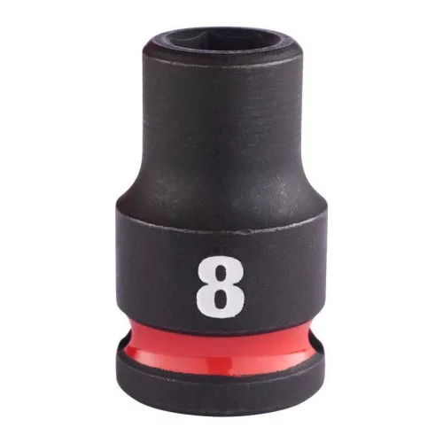 Milwaukee 3/8" Gépi Dugókulcs 6 lapú, rövid 8 mm - 1 db