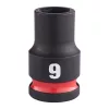 Milwaukee 3/8" Gépi Dugókulcs 6 lapú, rövid 9 mm - 1 db