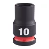 Milwaukee 3/8" Gépi Dugókulcs 6 lapú, rövid 10 mm - 1 db