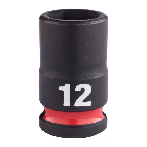 Milwaukee 3/8" Gépi Dugókulcs 6 lapú, rövid 12 mm - 1 db
