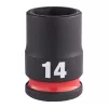 Milwaukee 3/8" Gépi Dugókulcs 6 lapú, rövid 14 mm - 1 db