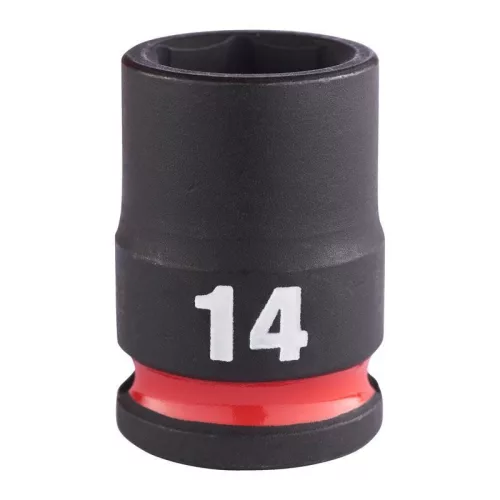 Milwaukee 3/8" Gépi Dugókulcs 6 lapú, rövid 14 mm - 1 db