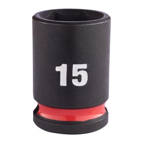 Milwaukee 3/8" Gépi Dugókulcs 6 lapú, rövid 15 mm - 1 db