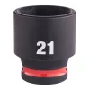 Milwaukee 3/8" Gépi Dugókulcs 6 lapú, rövid 21 mm - 1 db
