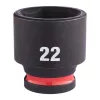 Milwaukee 3/8" Gépi Dugókulcs 6 lapú, rövid 22 mm - 1 db