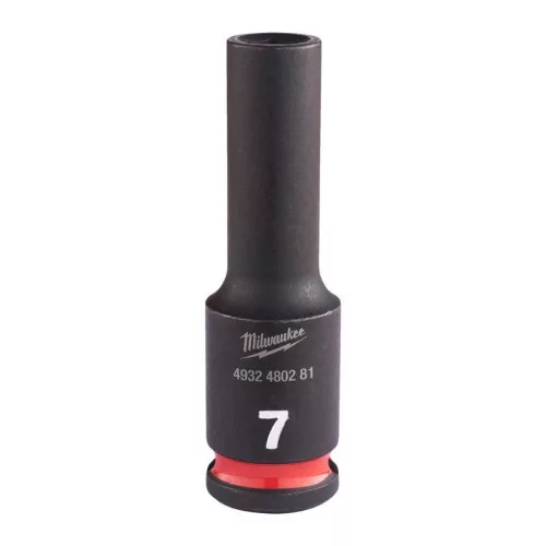 Milwaukee 3/8" Gépi Dugókulcs 6 lapú, hosszú 7 mm - 1 db