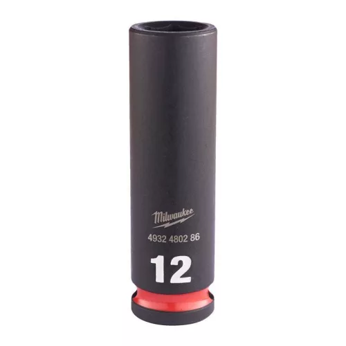 Milwaukee 3/8" Gépi Dugókulcs 6 lapú, hosszú 12 mm - 1 db