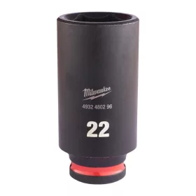   Milwaukee 3/8" Gépi Dugókulcs 6 lapú, hosszú 22 mm - 1 db