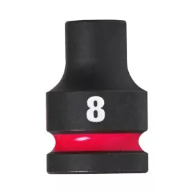   Milwaukee 1/2" Dugókulcsbetét hatlapú, gépi, rövid 8 mm - 1 db