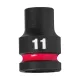 Milwaukee 1/2" Dugókulcsbetét hatlapú, gépi, rövid 11 mm - 1 db